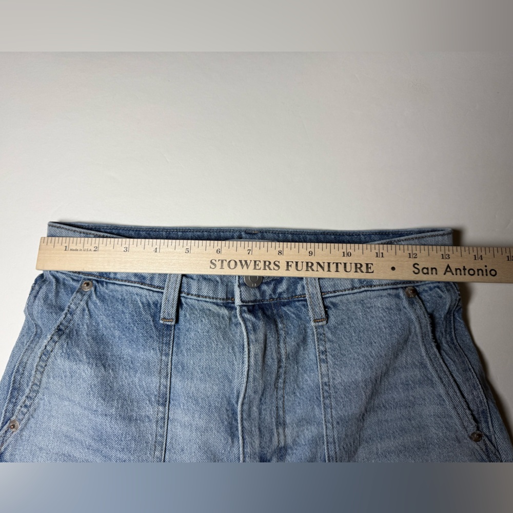 Pistola Cassie Super High Rise Straight Crop Jeans Light Wash Size 27 - Picture 7 of 10